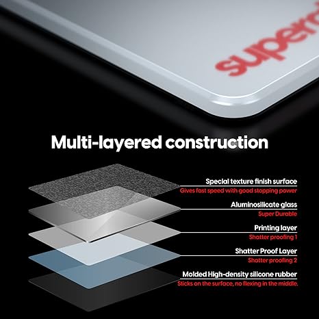 Pulsar Superglide Pad v2 XL White-1.5T Glass Mouse Pad